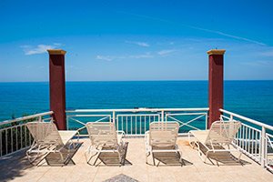 Corfu hotel terrace sundeck 